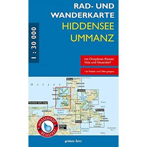Rad- und Wanderkarte Hiddensee, Ummanz: Mit Ortsplänen von Vitte, Neuendorf, Kloster. Maßstab 1:30.000. Wasser- und reißfest. - Preis vom 14.06.2026 05:24:48 h Rad- und Wanderkarte Hiddensee, Ummanz: Mit Ortsplänen von Vitte, Neuendorf, Kloster. Maßstab 1:30.000. Wasser- und reißfest. - Preis vom 14.06.2026 05:24:48 h