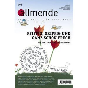 Bergmann Allmende 108 – Zeitschrift für Literatur: Pfiffig, griffig, ganz schön frech. Kinderlyrik und Sprachspiel (allmende – Zeitschrift für Literatur) - Preis vom 14.06.2026 05:24:48 h Bergmann Allmende 108 – Zeitschrift für Literatur: Pfiffig, griffig, ganz schön frech. Kinderlyrik und Sprachspiel (allmende – Zeitschrift für Literatur) - Preis vom 14.06.2026 05:24:48 h