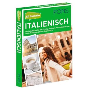 PONS All inclusive Sprachkurs Italienisch: Der Urlaubskurs für den Einstieg mit Buch, Vokabeltrainer-App, Audio-Training und Reise-Sprachführer - Preis vom 15.06.2026 05:30:30 h PONS All inclusive Sprachkurs Italienisch: Der Urlaubskurs für den Einstieg mit Buch, Vokabeltrainer-App, Audio-Training und Reise-Sprachführer - Preis vom 15.06.2026 05:30:30 h