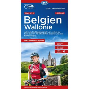 ADFC-Radtourenkarte BEL 2 Belgien Wallonie 1:150.000, reiß- und wetterfest, E-Bike geeignet, GPS-Tracks Download, mit Kilometer-Angaben: Auf in die ... Radfernwegen. (ADFC-Radtourenkarte 1:150.000) - Preis vom 07.06.2026 05:33:53 h ADFC-Radtourenkarte BEL 2 Belgien Wallonie 1:150.000, reiß- und wetterfest, E-Bike geeignet, GPS-Tracks Download, mit Kilometer-Angaben: Auf in die ... Radfernwegen. (ADFC-Radtourenkarte 1:150.000) - Preis vom 07.06.2026 05:33:53 h