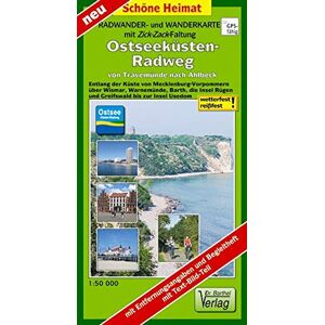 Verlag Dr. Barthel - Radwander- und Wanderkarte mit Zick‑Zack‑Faltung Ostseeküsten-Radweg von Travemünde nach Ahlbeck: Entlang der Küste von Mecklenburg-Vorpommern über ... Insel Usedom. Maßstab 1:50000 (Schöne Heimat) - Preis vom 14.06.2026 05:24:48 h Verlag Dr. Barthel - Radwander- und Wanderkarte mit Zick‑Zack‑Faltung Ostseeküsten-Radweg von Travemünde nach Ahlbeck: Entlang der Küste von Mecklenburg-Vorpommern über ... Insel Usedom. Maßstab 1:50000 (Schöne Heimat) - Preis vom 14.06.2026 05:24:48 h