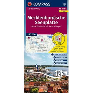 KOMPASS Fahrradkarte 3320 Mecklenburgische Seenplatte mit Knotenpunkten 1:70.000: reiß- und wetterfest - Preis vom 11.06.2026 05:43:19 h KOMPASS Fahrradkarte 3320 Mecklenburgische Seenplatte mit Knotenpunkten 1:70.000: reiß- und wetterfest - Preis vom 11.06.2026 05:43:19 h