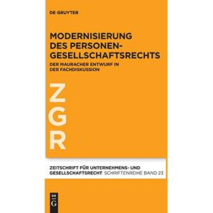 Bergmann Modernisierung des Personengesellschaftsrechts: Der Mauracher Entwurf in der Fachdiskussion (Zeitschrift für Unternehmens- und Gesellschaftsrecht/ZGR – Sonderheft, 23) - Preis vom 16.06.2026 05:30:18 h Bergmann Modernisierung des Personengesellschaftsrechts: Der Mauracher Entwurf in der Fachdiskussion (Zeitschrift für Unternehmens- und Gesellschaftsrecht/ZGR – Sonderheft, 23) - Preis vom 16.06.2026 05:30:18 h
