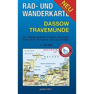 Rad- und Wanderkarte Dassow, Travemünde: Mit Timmendorfer Strand, Niendorf, Schlutup, Pötenitz und Kalkhorst. Maßstab 1:30.000. Wasser- und reißfest. - Preis vom 15.06.2026 05:30:30 h Rad- und Wanderkarte Dassow, Travemünde: Mit Timmendorfer Strand, Niendorf, Schlutup, Pötenitz und Kalkhorst. Maßstab 1:30.000. Wasser- und reißfest. - Preis vom 15.06.2026 05:30:30 h