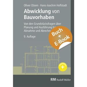 Hoffstadt, Hans Joachim - Abwicklung von Bauvorhaben mit E-Book (PDF): Von den Grundstücksfragen über Planung und Ausführung bis zur Abnahme - Preis vom 13.06.2026 05:28:29 h Hoffstadt, Hans Joachim - Abwicklung von Bauvorhaben mit E-Book (PDF): Von den Grundstücksfragen über Planung und Ausführung bis zur Abnahme - Preis vom 13.06.2026 05:28:29 h
