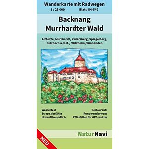 NaturNavi - Backnang - Murrhardter Wald: Wanderkarte mit Radwegen, Blatt 54-542, 1 : 25 000, Althütte, Murrhardt, Rudersberg, Spiegelberg, Sulzbach a.d.M., ... (NaturNavi Wanderkarte mit Radwegen 1:25 000) - Preis vom 16.06.2026 05:30:18 h NaturNavi - Backnang - Murrhardter Wald: Wanderkarte mit Radwegen, Blatt 54-542, 1 : 25 000, Althütte, Murrhardt, Rudersberg, Spiegelberg, Sulzbach a.d.M., ... (NaturNavi Wanderkarte mit Radwegen 1:25 000) - Preis vom 16.06.2026 05:30:18 h