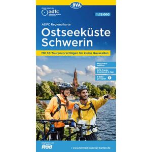 BVA BikeMedia GmbH - ADFC-Regionalkarte Ostseeküste Schwerin, 1:75.000, mit Tagestourenvorschlägen, reiß- und wetterfest, E-Bike-geeignet, GPS-Tracks-Download (ADFC-Regionalkarte 1:75000) - Preis vom 16.06.2026 05:30:18 h BVA BikeMedia GmbH - ADFC-Regionalkarte Ostseeküste Schwerin, 1:75.000, mit Tagestourenvorschlägen, reiß- und wetterfest, E-Bike-geeignet, GPS-Tracks-Download (ADFC-Regionalkarte 1:75000) - Preis vom 16.06.2026 05:30:18 h
