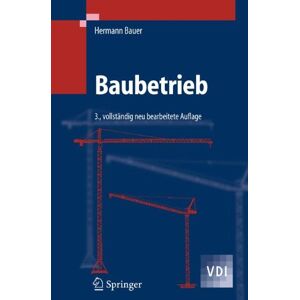 Hermann Bauer - Baubetrieb (VDI-Buch) - Preis vom 15.06.2026 05:30:30 h Hermann Bauer - Baubetrieb (VDI-Buch) - Preis vom 15.06.2026 05:30:30 h