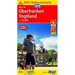 Allgemeiner Deutscher Fahrrad-Club e.V. (ADFC) - ADFC-Radtourenkarte 18 Oberfranken /Vogtland 1:150.000, reiß- und wetterfest, GPS-Tracks Download und Online-Begleitheft (ADFC-Radtourenkarte 1:150000) - Preis vom 10.06.2026 05:35:22 h Allgemeiner Deutscher Fahrrad-Club e.V. (ADFC) - ADFC-Radtourenkarte 18 Oberfranken /Vogtland 1:150.000, reiß- und wetterfest, GPS-Tracks Download und Online-Begleitheft (ADFC-Radtourenkarte 1:150000) - Preis vom 10.06.2026 05:35:22 h