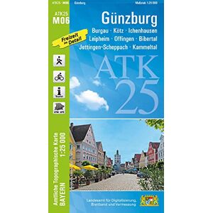 Landesamt für Digitalisierung, Breitband und Vermessung, Bayern - ATK25-M06 Günzburg (Amtliche Topographische Karte 1:25000): Burgau, Kötz, Ichenhausen, Leipheim, Offingen, Bibertal, Jettingen-Scheppach, Kammeltal (ATK25 Amtliche Topographische Karte 1:25 Landesamt für Digitalisierung, Breitband und Vermessung, Bayern - ATK25-M06 Günzburg (Amtliche Topographische Karte 1:25000): Burgau, Kötz, Ichenhausen, Leipheim, Offingen, Bibertal, Jettingen-Scheppach, Kammeltal (ATK25 Amtliche Topographische Karte 1:25