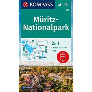 KOMPASS-Karten GmbH - KOMPASS Wanderkarte 853 Müritz-Nationalpark 1:25.000: 2in1 Wanderkarte inklusive Karte zur offline Verwendung in der KOMPASS-App. Fahrradfahren. - Preis vom 12.06.2026 05:40:31 h KOMPASS-Karten GmbH - KOMPASS Wanderkarte 853 Müritz-Nationalpark 1:25.000: 2in1 Wanderkarte inklusive Karte zur offline Verwendung in der KOMPASS-App. Fahrradfahren. - Preis vom 12.06.2026 05:40:31 h