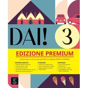 Dai! 3 B1 - Edizione Premium: Libro dello studente e degli esercizi con audio e video + codice di accesso all’edizione digitale BlinkLearning (12 mesi) (Dai!: Corso d'italiano) - Preis vom 15.06.2026 05:30:30 h Dai! 3 B1 - Edizione Premium: Libro dello studente e degli esercizi con audio e video + codice di accesso all’edizione digitale BlinkLearning (12 mesi) (Dai!: Corso d'italiano) - Preis vom 15.06.2026 05:30:30 h