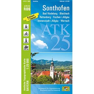 Landesamt für Digitalisierung, Breitband und Vermessung, Bayern - ATK25-R06 Sonthofen (Amtliche Topographische Karte 1:25000): Bad Hindelang, Blaichach, Rettenberg, Fischen i.Allgäu, Immenstadt i.Allgäu, Wertach (ATK25 Amtliche Topographische Karte 1:2500 Landesamt für Digitalisierung, Breitband und Vermessung, Bayern - ATK25-R06 Sonthofen (Amtliche Topographische Karte 1:25000): Bad Hindelang, Blaichach, Rettenberg, Fischen i.Allgäu, Immenstadt i.Allgäu, Wertach (ATK25 Amtliche Topographische Karte 1:2500