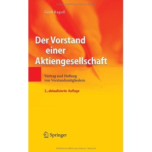 Gerd Raguß - Der Vorstand einer Aktiengesellschaft: Vertrag und Haftung von Vorstandsmitgliedern (VDI-Buch / VDI-Karriere) - Preis vom 15.06.2026 05:30:30 h Gerd Raguß - Der Vorstand einer Aktiengesellschaft: Vertrag und Haftung von Vorstandsmitgliedern (VDI-Buch / VDI-Karriere) - Preis vom 15.06.2026 05:30:30 h
