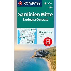 KOMPASS Wanderkarten-Set 2498 Sardinien Mitte / Sardegna Centrale (4 Karten) 1:50.000: inklusive Karte zur offline Verwendung in der KOMPASS-App. Fahrradfahren. - Preis vom 07.06.2026 05:33:53 h KOMPASS Wanderkarten-Set 2498 Sardinien Mitte / Sardegna Centrale (4 Karten) 1:50.000: inklusive Karte zur offline Verwendung in der KOMPASS-App. Fahrradfahren. - Preis vom 07.06.2026 05:33:53 h
