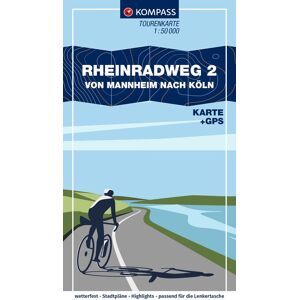 KOMPASS Fahrrad-Tourenkarte Rheinradweg 2, von Mannheim nach Köln 1:50.000: Leporello Karte, reiß- und wetterfest - Preis vom 14.06.2026 05:24:48 h KOMPASS Fahrrad-Tourenkarte Rheinradweg 2, von Mannheim nach Köln 1:50.000: Leporello Karte, reiß- und wetterfest - Preis vom 14.06.2026 05:24:48 h