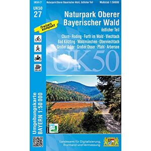 Landesamt für Digitalisierung, Breitband und Vermessung, Bayern - UK50-27 Naturpark Oberer Bayerischer Wald - östlicher Teil: Cham, Roding, Furth im Wald, Viechtach, Bad Kötzting, Waldmünchen, Oberviechtach, Großer ... Karte Freizeitkarte Wanderkarte) - P Landesamt für Digitalisierung, Breitband und Vermessung, Bayern - UK50-27 Naturpark Oberer Bayerischer Wald - östlicher Teil: Cham, Roding, Furth im Wald, Viechtach, Bad Kötzting, Waldmünchen, Oberviechtach, Großer ... Karte Freizeitkarte Wanderkarte) - P