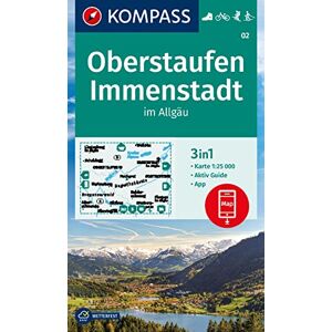 KOMPASS Wanderkarte 02 Oberstaufen, Immenstadt im Allgäu 1:25.000: 3in1 Wanderkarte mit Aktiv Guide inklusive Karte zur offline Verwendung in der KOMPASS-App. Fahrradfahren. Skitouren. Langlaufen. - Preis vom 15.06.2026 05:30:30 h KOMPASS Wanderkarte 02 Oberstaufen, Immenstadt im Allgäu 1:25.000: 3in1 Wanderkarte mit Aktiv Guide inklusive Karte zur offline Verwendung in der KOMPASS-App. Fahrradfahren. Skitouren. Langlaufen. - Preis vom 15.06.2026 05:30:30 h