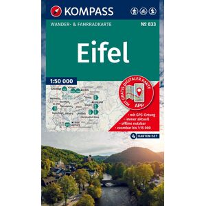 KOMPASS Wanderkarten-Set 833 Eifel (4 Karten) 1:50.000: Wander- und Fahrradkarte in einem - inklusive Offline-Verwendung in der KOMPASS-App. Wander-& Radwege. Langlaufen. - Preis vom 12.06.2026 05:40:31 h KOMPASS Wanderkarten-Set 833 Eifel (4 Karten) 1:50.000: Wander- und Fahrradkarte in einem - inklusive Offline-Verwendung in der KOMPASS-App. Wander-& Radwege. Langlaufen. - Preis vom 12.06.2026 05:40:31 h