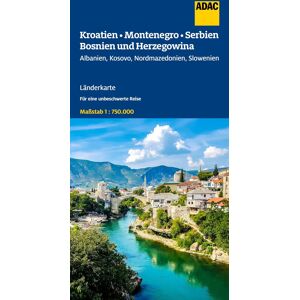 ADAC Länderkarte Kroatien, Montenegro, Serbien, Bosnien und Herzegowina 1:750.000: Albanien, Kosovo, Nordmazedonien, Slowenien - Preis vom 14.06.2026 05:24:48 h ADAC Länderkarte Kroatien, Montenegro, Serbien, Bosnien und Herzegowina 1:750.000: Albanien, Kosovo, Nordmazedonien, Slowenien - Preis vom 14.06.2026 05:24:48 h