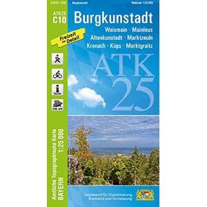 Landesamt für Digitalisierung, Breitband und Vermessung, Bayern - ATK25-C10 Burgkunstadt (Amtliche Topographische Karte 1:25000): Weismain, Mainleus, Altenkunstadt, Marktzeuln, Kronach, Küps, Marktgraitz (ATK25 Amtliche Topographische Karte 1:25000 Bayern Landesamt für Digitalisierung, Breitband und Vermessung, Bayern - ATK25-C10 Burgkunstadt (Amtliche Topographische Karte 1:25000): Weismain, Mainleus, Altenkunstadt, Marktzeuln, Kronach, Küps, Marktgraitz (ATK25 Amtliche Topographische Karte 1:25000 Bayern