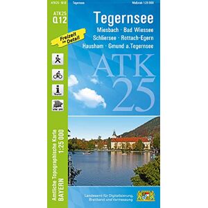 Landesamt für Digitalisierung, Breitband und Vermessung, Bayern - ATK25-Q12 Tegernsee (Amtliche Topographische Karte 1:25000): Miesbach, Bad Wiessee, Schliersee, Rottach-Egern, Hausham, Gmund a.Tegernsee (ATK25 Amtliche Topographische Karte 1:25000 Bayern Landesamt für Digitalisierung, Breitband und Vermessung, Bayern - ATK25-Q12 Tegernsee (Amtliche Topographische Karte 1:25000): Miesbach, Bad Wiessee, Schliersee, Rottach-Egern, Hausham, Gmund a.Tegernsee (ATK25 Amtliche Topographische Karte 1:25000 Bayern