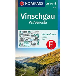 KOMPASS Wanderkarten-Set 670 Vinschgau / Val Venosta (3 Karten) 1:25.000: inklusive Karte zur offline Verwendung in der KOMPASS-App. Fahrradfahren. - Preis vom 14.06.2026 05:24:48 h KOMPASS Wanderkarten-Set 670 Vinschgau / Val Venosta (3 Karten) 1:25.000: inklusive Karte zur offline Verwendung in der KOMPASS-App. Fahrradfahren. - Preis vom 14.06.2026 05:24:48 h