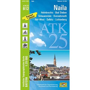 Landesamt für Digitalisierung, Breitband und Vermessung, Bayern - ATK25-B12 Naila (Amtliche Topographische Karte 1:25000): Helmbrechts, Bad Steben, Schauenstein, Konradsreuth, Hof-West, Selbitz, Lichtenberg (ATK25 Amtliche Topographische Karte 1:25000 Bay Landesamt für Digitalisierung, Breitband und Vermessung, Bayern - ATK25-B12 Naila (Amtliche Topographische Karte 1:25000): Helmbrechts, Bad Steben, Schauenstein, Konradsreuth, Hof-West, Selbitz, Lichtenberg (ATK25 Amtliche Topographische Karte 1:25000 Bay
