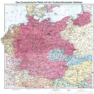 ohne - Historische Karte: Deutschland 1938 - Das Großdeutsche Reich mit dem Sudetendeutschen Gebieten (plano): Deutsche Reich - Sudetenland - Preis vom 13.06.2026 05:28:29 h ohne - Historische Karte: Deutschland 1938 - Das Großdeutsche Reich mit dem Sudetendeutschen Gebieten (plano): Deutsche Reich - Sudetenland - Preis vom 13.06.2026 05:28:29 h