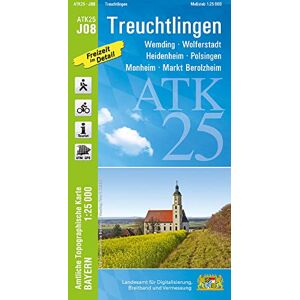 Landesamt für Digitalisierung, Breitband und Vermessung, Bayern - ATK25-J08 Treuchtlingen (Amtliche Topographische Karte 1:25000): Wemding, Wolferstadt, Heidenheim, Polsingen, Monheim, Markt Berolzheim (ATK25 Amtliche Topographische Karte 1:25000 Bayern) Landesamt für Digitalisierung, Breitband und Vermessung, Bayern - ATK25-J08 Treuchtlingen (Amtliche Topographische Karte 1:25000): Wemding, Wolferstadt, Heidenheim, Polsingen, Monheim, Markt Berolzheim (ATK25 Amtliche Topographische Karte 1:25000 Bayern)