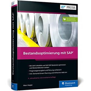 Marc Bestandsoptimierung mit SAP: Prognosen erstellen, Planung verbessern, Bestandskosten senken. Mit zahlreichen Praxisbeispielen – Ausgabe 2022 (SAP PRESS) - Preis vom 16.06.2026 05:30:18 h Marc Bestandsoptimierung mit SAP: Prognosen erstellen, Planung verbessern, Bestandskosten senken. Mit zahlreichen Praxisbeispielen – Ausgabe 2022 (SAP PRESS) - Preis vom 16.06.2026 05:30:18 h