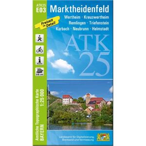 Landesamt für Digitalisierung, Breitband und Vermessung, Bayern - ATK25-E03 Marktheidenfeld (Amtliche Topographische Karte 1:25000): Wertheim, Kreuzwertheim, Remlingen, Triefenstein, Karbach, Neubrunn, Helmstadt (ATK25 Amtliche Topographische Karte 1:2500 Landesamt für Digitalisierung, Breitband und Vermessung, Bayern - ATK25-E03 Marktheidenfeld (Amtliche Topographische Karte 1:25000): Wertheim, Kreuzwertheim, Remlingen, Triefenstein, Karbach, Neubrunn, Helmstadt (ATK25 Amtliche Topographische Karte 1:2500