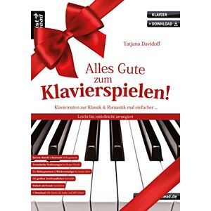 Tatjana Davidoff - Alles Gute zum Klavierspielen! Klaviernoten zur Klassik & Romantik mal einfacher. Leicht bis mittelleicht arrangiert (inkl. Download). Klavierstücke. Piano. Bach. Beethoven. Händel. Tschaikowsky. - Preis vom 15.06.2026 05:30:30 h Tatjana Davidoff - Alles Gute zum Klavierspielen! Klaviernoten zur Klassik & Romantik mal einfacher. Leicht bis mittelleicht arrangiert (inkl. Download). Klavierstücke. Piano. Bach. Beethoven. Händel. Tschaikowsky. - Preis vom 15.06.2026 05:30:30 h