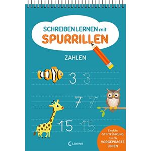 Loewe Schreiben lernen mit Spurrillen - Zahlen: Schreibblock mit vorgeprägten Linien für Vorschulkinder ab 5 Jahren (Einfach schreiben lernen mit Spurrillen) - Preis vom 12.06.2026 05:40:31 h Loewe Schreiben lernen mit Spurrillen - Zahlen: Schreibblock mit vorgeprägten Linien für Vorschulkinder ab 5 Jahren (Einfach schreiben lernen mit Spurrillen) - Preis vom 12.06.2026 05:40:31 h