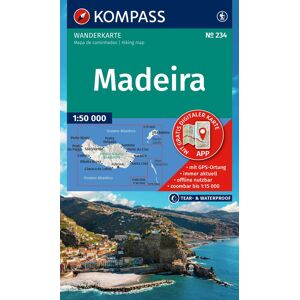 KOMPASS Wanderkarte 234 Madeira 1:50.000: Wander- und Fahrradkarte in einem - inklusive Offline-Verwendung in der KOMPASS-App. Wander-& Radwege. Skitouren. Langlaufen. Reiten. - Preis vom 11.06.2026 05:43:19 h KOMPASS Wanderkarte 234 Madeira 1:50.000: Wander- und Fahrradkarte in einem - inklusive Offline-Verwendung in der KOMPASS-App. Wander-& Radwege. Skitouren. Langlaufen. Reiten. - Preis vom 11.06.2026 05:43:19 h