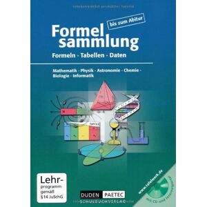 Becker Formelsammlung bis zum Abitur - Mathematik - Physik - Astronomie - Chemie - Biologie - Informatik: Formelsammlung bis zum Abitur mit CD-ROM: Formeln, ... Physik, Chemie, Biologie, Informatik - Preis vom 16.06.2026 05:30:18 h Becker Formelsammlung bis zum Abitur - Mathematik - Physik - Astronomie - Chemie - Biologie - Informatik: Formelsammlung bis zum Abitur mit CD-ROM: Formeln, ... Physik, Chemie, Biologie, Informatik - Preis vom 16.06.2026 05:30:18 h