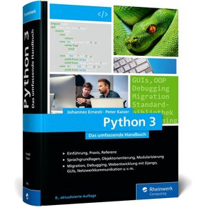Johannes Ernesti - Python 3 - Preis vom 16.06.2026 05:30:18 h Johannes Ernesti - Python 3 - Preis vom 16.06.2026 05:30:18 h