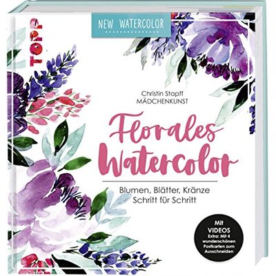Christin Stapff - Florales Watercolor: Blumen, Blätter, Kränze Schritt für Schritt. Mit Videos und 2 wunderschönen Postkarten - Preis vom 22.06.2026 23:23:57 h Christin Stapff - Florales Watercolor: Blumen, Blätter, Kränze Schritt für Schritt. Mit Videos und 2 wunderschönen Postkarten - Preis vom 22.06.2026 23:23:57 h