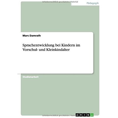 Marc Sprachentwicklung bei Kindern im Vorschul- und Kleinkindalter - Preis vom 21.06.2026 05:42:24 h Marc Sprachentwicklung bei Kindern im Vorschul- und Kleinkindalter - Preis vom 21.06.2026 05:42:24 h