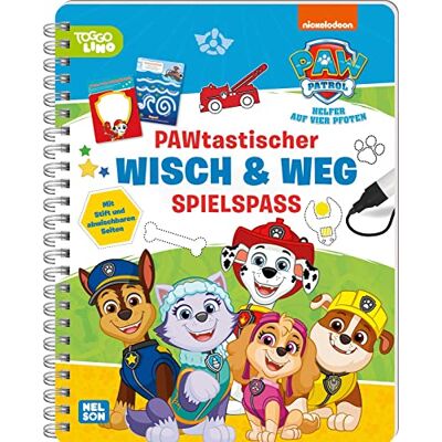 PAW Patrol: PAWtastischer Wisch & Weg Spielspaß: mit abwischbaren Seiten und Stift Buch zum spielerischen Lernen (ab 4 Jahren) - Preis vom 22.06.2026 23:23:57 h PAW Patrol: PAWtastischer Wisch & Weg Spielspaß: mit abwischbaren Seiten und Stift Buch zum spielerischen Lernen (ab 4 Jahren) - Preis vom 22.06.2026 23:23:57 h