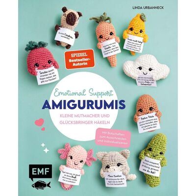 Linda Urbanneck - Emotional Support Amigurumis – Kleine Mutmacher und Glücksbringer häkeln: 25 Projekte von der positiven Kartoffel bis zum Axolotl Mit aufmunternden Botschaften zum Ausschneiden und Individualisieren - Preis vom 22.06.2026 23:23:57 h Linda Urbanneck - Emotional Support Amigurumis – Kleine Mutmacher und Glücksbringer häkeln: 25 Projekte von der positiven Kartoffel bis zum Axolotl Mit aufmunternden Botschaften zum Ausschneiden und Individualisieren - Preis vom 22.06.2026 23:23:57 h