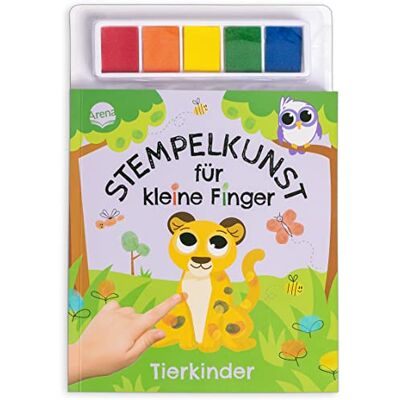 Hinkler - Stempelkunst für kleine Finger. Tierkinder: Fingerstempeln für Kinder ab 3 Jahren mit 5 Stempelkissen - Preis vom 22.06.2026 23:23:57 h Hinkler - Stempelkunst für kleine Finger. Tierkinder: Fingerstempeln für Kinder ab 3 Jahren mit 5 Stempelkissen - Preis vom 22.06.2026 23:23:57 h