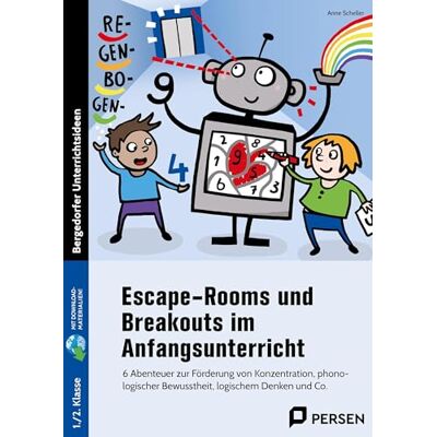 Anne Scheller - Escape-Rooms und Breakouts im Anfangsunterricht. Mit Download: 6 Abenteuer zur Förderung von Konzentration, phono logischer Bewusstheit, logischem Denken und Co. (1. und 2. Klasse) - Preis vom 20.06.2026 05:23:55 h Anne Scheller - Escape-Rooms und Breakouts im Anfangsunterricht. Mit Download: 6 Abenteuer zur Förderung von Konzentration, phono logischer Bewusstheit, logischem Denken und Co. (1. und 2. Klasse) - Preis vom 20.06.2026 05:23:55 h