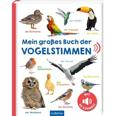 Mein großes Buch der Vogelstimmen: Mit 40 Sounds Hochwertiges Soundbuch mit realistischen Sounds für Kinder ab 24 Monaten - Preis vom 22.06.2026 23:23:57 h Mein großes Buch der Vogelstimmen: Mit 40 Sounds Hochwertiges Soundbuch mit realistischen Sounds für Kinder ab 24 Monaten - Preis vom 22.06.2026 23:23:57 h