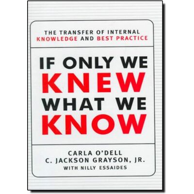Dell If Only We Knew What We Know: The Transfer of Internal Knowledge and Best Practice - Preis vom 17.06.2026 05:34:31 h Dell If Only We Knew What We Know: The Transfer of Internal Knowledge and Best Practice - Preis vom 17.06.2026 05:34:31 h