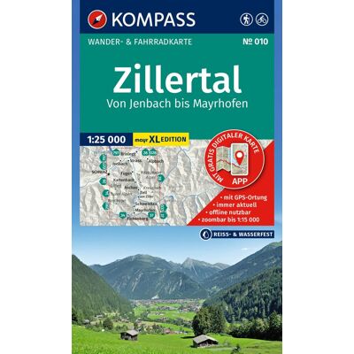 KOMPASS Wanderkarte 010 Zillertal - Von Jenbach bis Mayrhofen 1:25.000: Wander- und Fahrradkarte im Walter Mayr Großdruck - inklusive ... Wander-& Radwege. Skitouren. Langlaufen. - Preis vom 16.06.2026 05:30:18 h KOMPASS Wanderkarte 010 Zillertal - Von Jenbach bis Mayrhofen 1:25.000: Wander- und Fahrradkarte im Walter Mayr Großdruck - inklusive ... Wander-& Radwege. Skitouren. Langlaufen. - Preis vom 16.06.2026 05:30:18 h