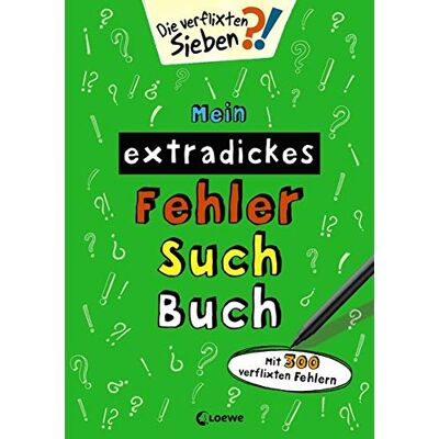Loewe Mein extradickes Fehler-Such-Buch (grün): Mit 300 verflixten Fehlern - Rätsel- und Beschäftigungsbuch für Kinder ab 5 Jahre (Die verflixten Sieben) - Preis vom 07.08.2026 11:47:26 h Loewe Mein extradickes Fehler-Such-Buch (grün): Mit 300 verflixten Fehlern - Rätsel- und Beschäftigungsbuch für Kinder ab 5 Jahre (Die verflixten Sieben) - Preis vom 07.08.2026 11:47:26 h