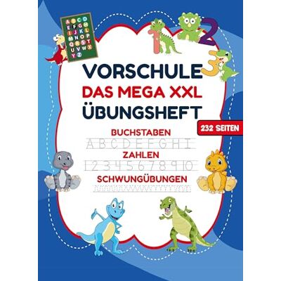 Collection, S & L Creative - Vorschule Übungsheft - MEGA XXL für Jungen: Dinosaurier-Vorschulheft: Spielerisches Lernen für Jungen ab 5 - Buchstaben, Zahlen und Schwungübungen für Vorschule und Kindergarten! - Preis vom 22.09.2026 03:35:57 h Collection, S & L Creative - Vorschule Übungsheft - MEGA XXL für Jungen: Dinosaurier-Vorschulheft: Spielerisches Lernen für Jungen ab 5 - Buchstaben, Zahlen und Schwungübungen für Vorschule und Kindergarten! - Preis vom 22.09.2026 03:35:57 h