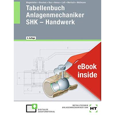 Markus Bruckes - eBook inside: Buch und eBook Tabellenbuch Anlagenmechaniker SHK - Handwerk: Mit Online-Zugang - Preis vom 18.06.2026 05:44:55 h Markus Bruckes - eBook inside: Buch und eBook Tabellenbuch Anlagenmechaniker SHK - Handwerk: Mit Online-Zugang - Preis vom 18.06.2026 05:44:55 h
