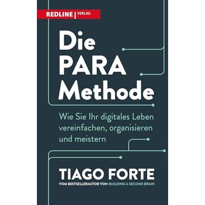 Tiago Forte - Die PARA-Methode: Wie Sie Ihr digitales Leben vereinfachen, organisieren und meistern. Das zweite Buch des Bestsellerautors von Nutzen Sie Ihr zweites Gehirn - Preis vom 07.08.2026 11:47:26 h Tiago Forte - Die PARA-Methode: Wie Sie Ihr digitales Leben vereinfachen, organisieren und meistern. Das zweite Buch des Bestsellerautors von Nutzen Sie Ihr zweites Gehirn - Preis vom 07.08.2026 11:47:26 h